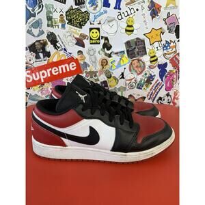 Size 6 - Jordan 1 Low Bred Toe 100% Authentic No Box
